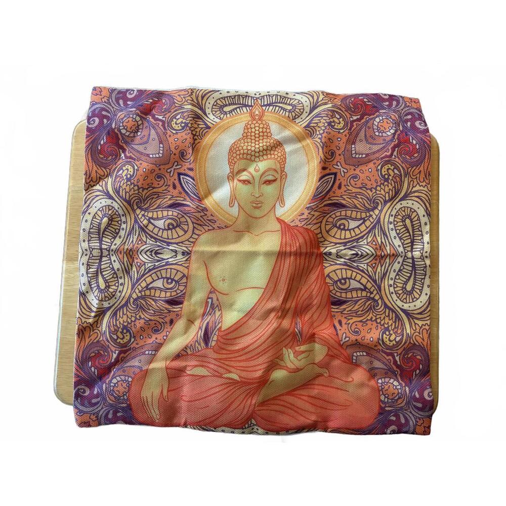 Decorative Buddha Print Cushion Cover